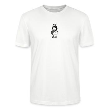 Roboter - Stanley/Stella Unisex Bio-T-Shirt CRAFTER - Weiß - Vorne - Alina (178cm) & Michal (187cm)
