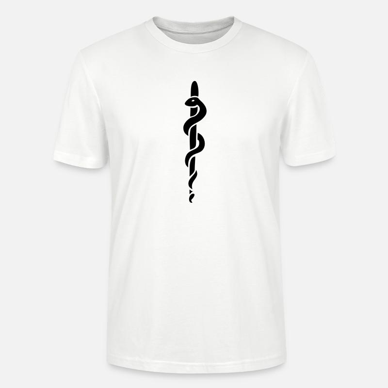schlange - Stanley/Stella Unisex Bio-T-Shirt CRAFTER - Weiß