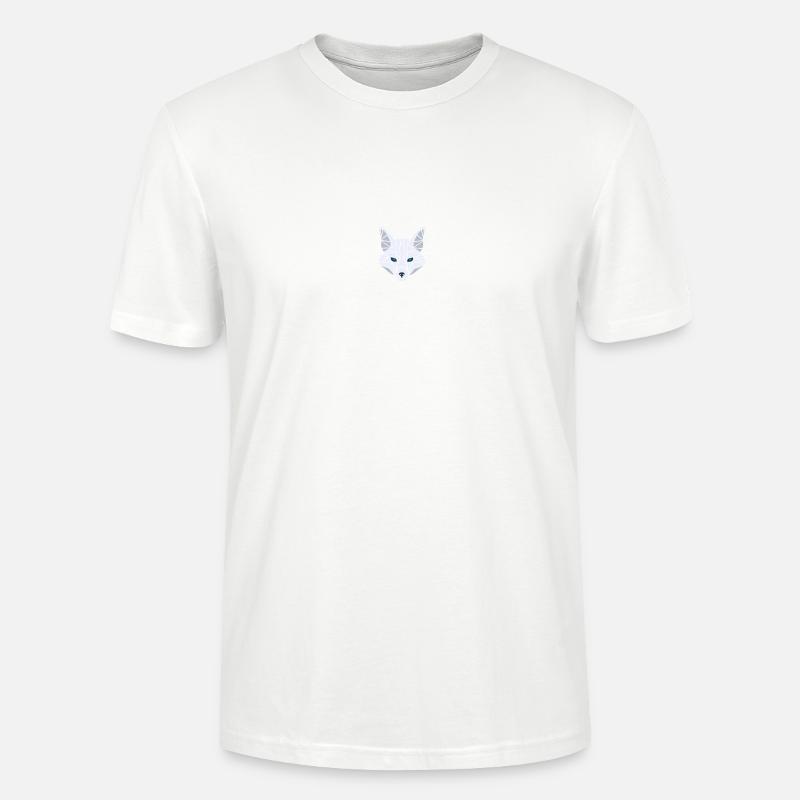 White Fox (Renard Blanc) - T-shirt bio CRAFTER Stanley Stella Unisexe - blanc