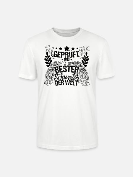 Schwager Bester Schwager der Welt Geschenk - Stanley/Stella Unisex Bio-T-Shirt CRAFTER - Weiß