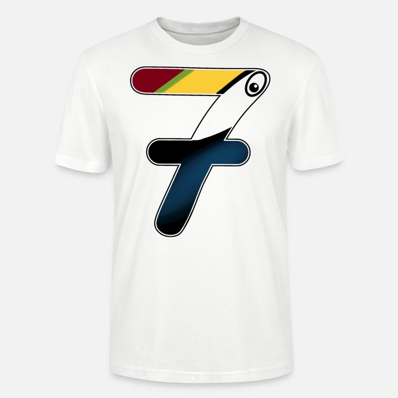 Tukan wilde Sieben - Stanley/Stella Unisex Bio-T-Shirt CRAFTER - Weiß