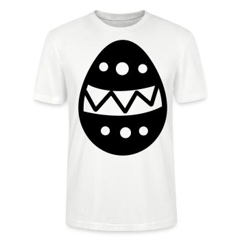 oeuf de paques - T-shirt bio CRAFTER Stanley Stella Unisexe - blanc - Devant - Alina (178cm) & Michal (187cm)
