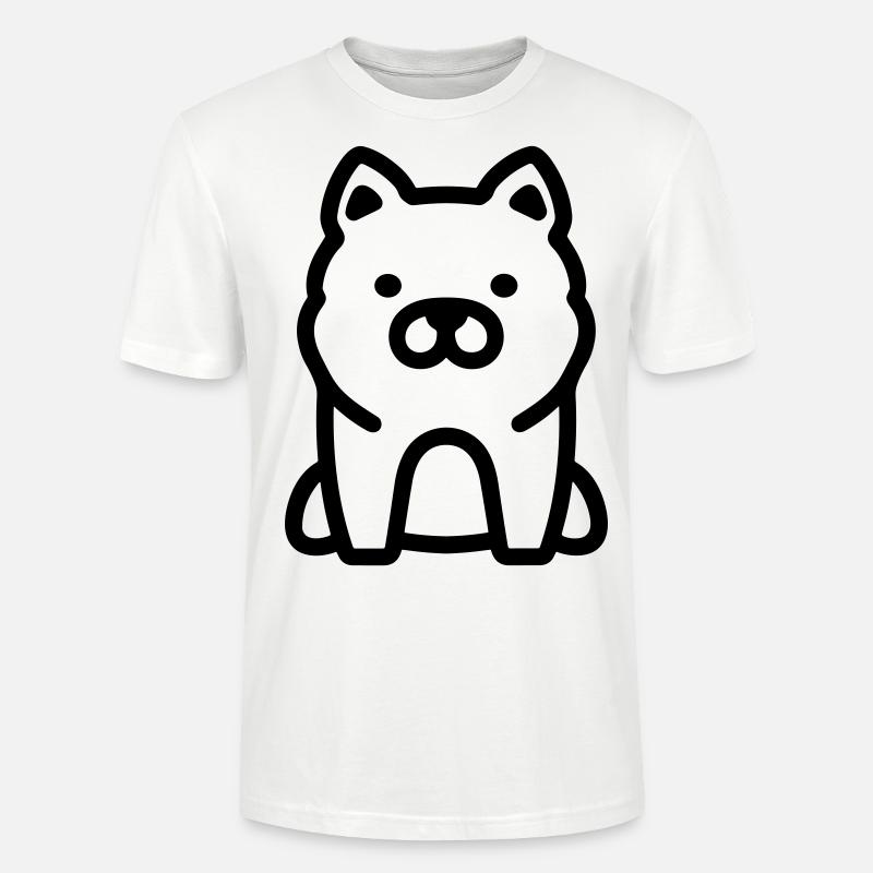 Chien - T-shirt bio CRAFTER Stanley Stella Unisexe - blanc