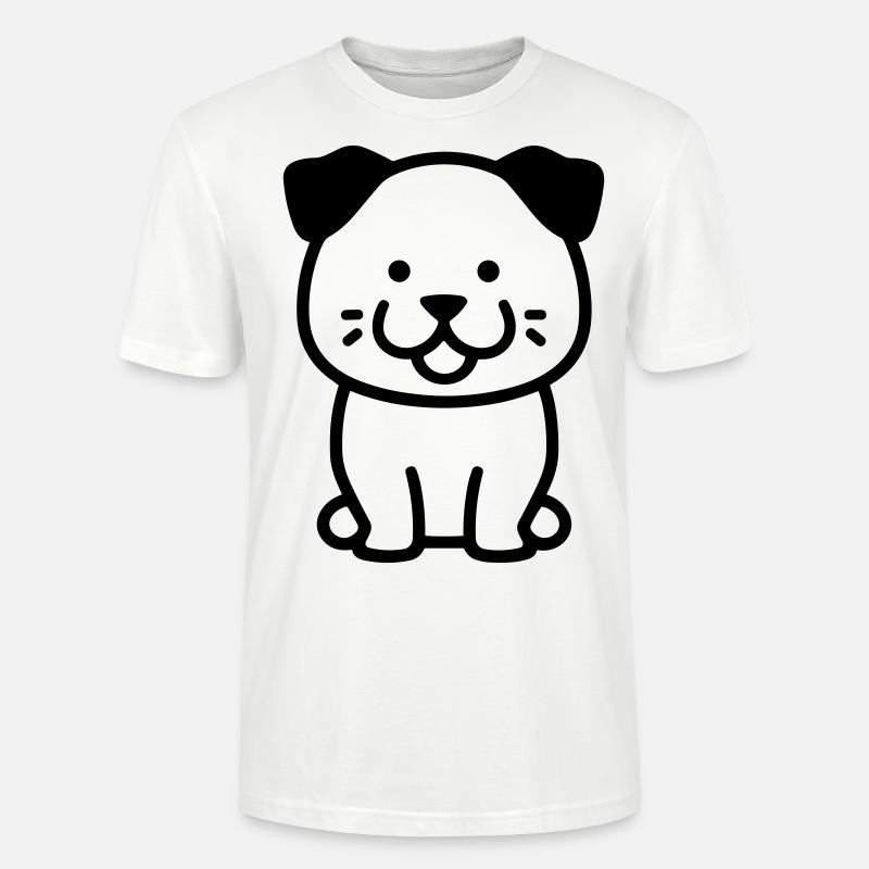 Chien - T-shirt bio CRAFTER Stanley Stella Unisexe - blanc