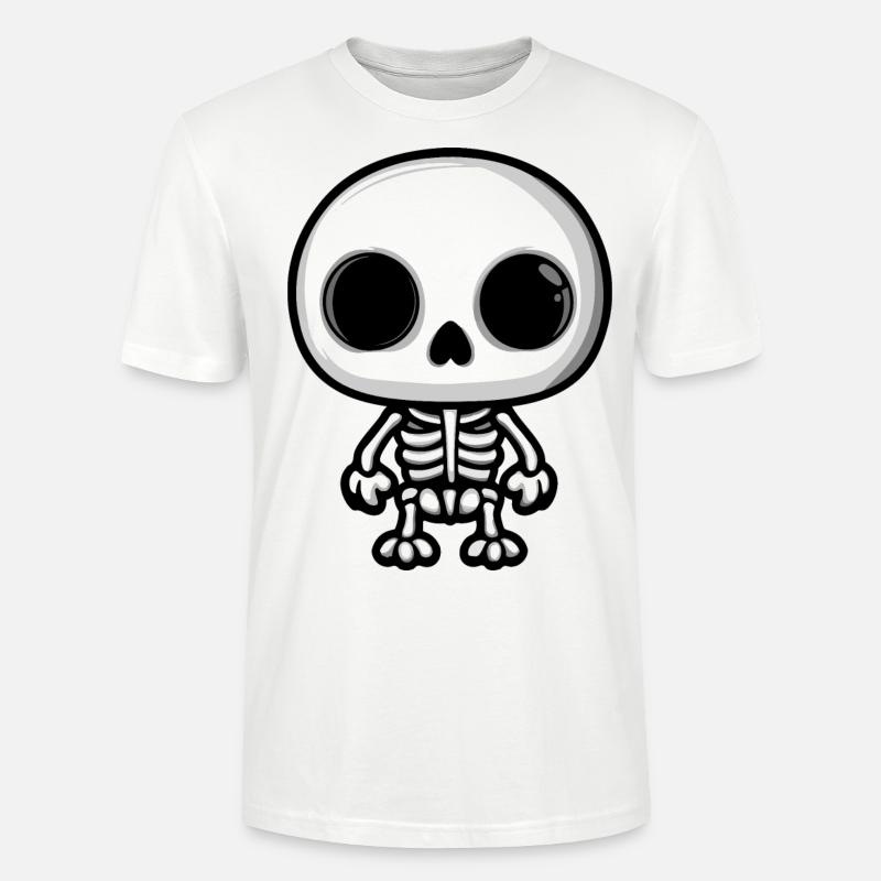 Skelett Halloween Comic - Stanley/Stella Unisex Bio-T-Shirt CRAFTER - Weiß