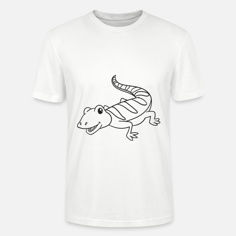 Echse, Echsen, Geschenk, Geschenkidee - Stanley/Stella Unisex Bio-T-Shirt CRAFTER - Weiß
