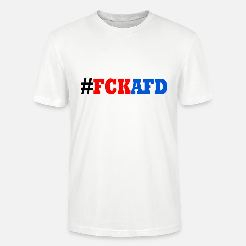 Fck afd - Stanley/Stella Unisex Bio-T-Shirt CRAFTER - Weiß