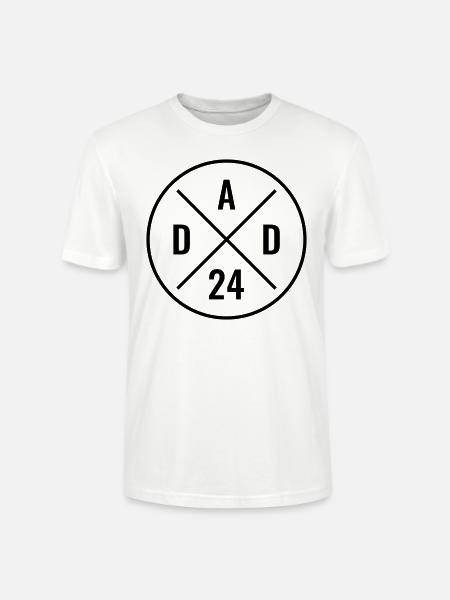 Isä 24 Syntymä Isä Rakkaus Isänpäivä Isä 2024 - Stanley/Stella CRAFTER unisex luomu-t-paita - valkoinen