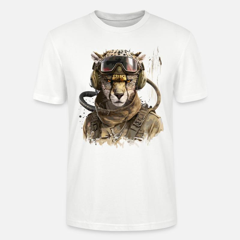 Gepard - Pilot - Stanley/Stella Unisex Bio-T-Shirt CRAFTER - Weiß