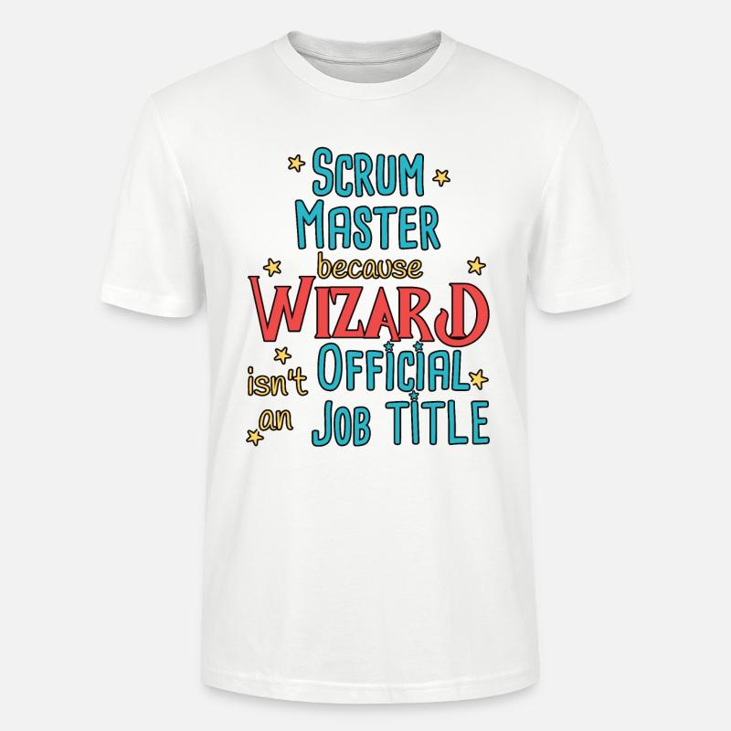 Scrum Master Wizard - Stanley/Stella Unisex Bio-T-Shirt CRAFTER - Weiß