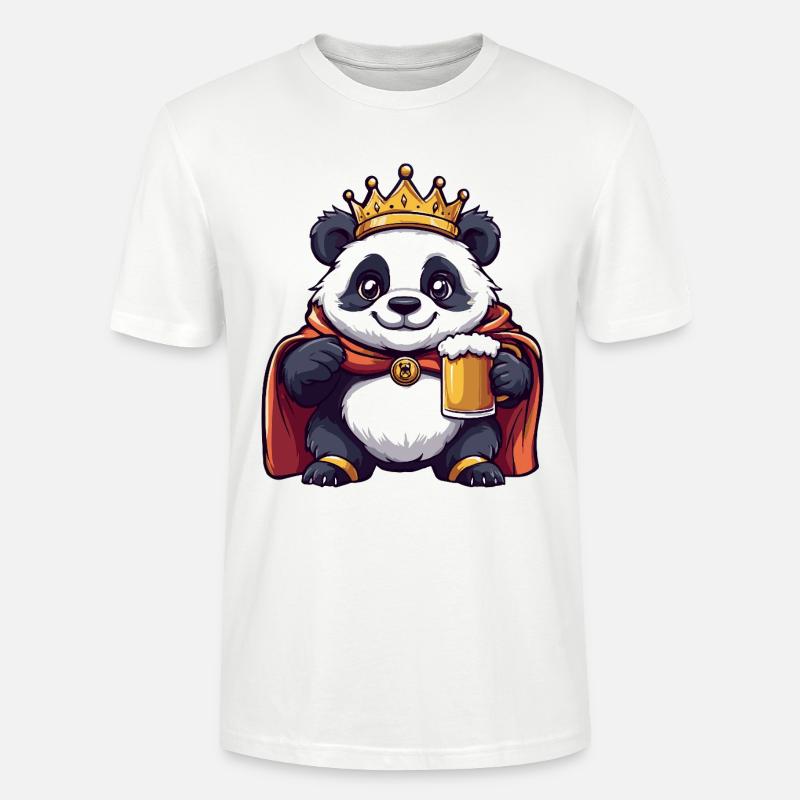 Panda Bier Lustig - Stanley/Stella Unisex Bio-T-Shirt CRAFTER - Weiß