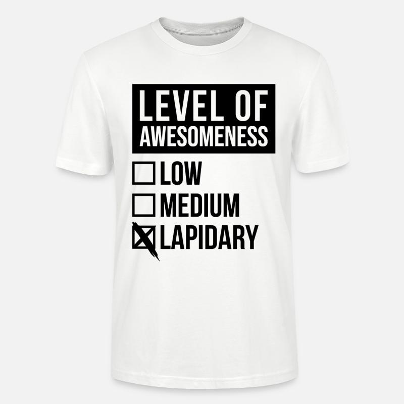 lapidaire - T-shirt bio CRAFTER Stanley Stella Unisexe - blanc