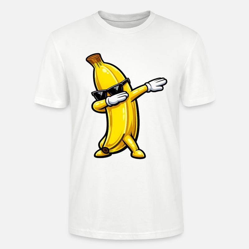 Tabbing de banane - T-shirt bio CRAFTER Stanley Stella Unisexe - blanc