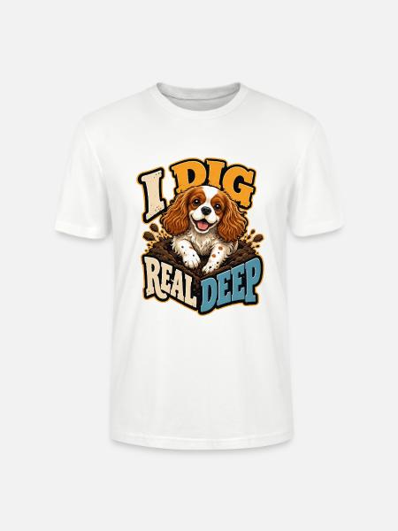 Kavallerier King Charles Spaniel - Stanley/Stella Unisex Bio-T-Shirt CRAFTER - Weiß