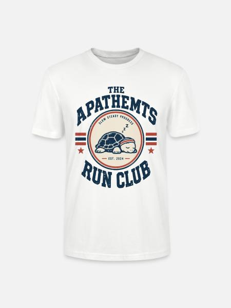 APATHETMTS Run Club Schildkröte - Stanley/Stella Unisex Bio-T-Shirt CRAFTER - Weiß