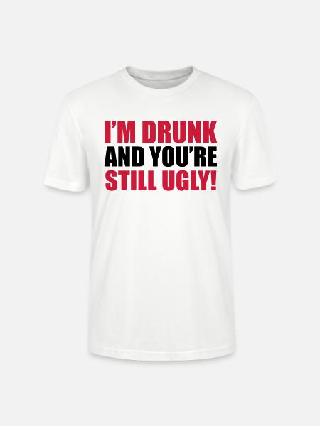 Drunk - Stanley/Stella CRAFTER Unisex Organic T-Shirt - white