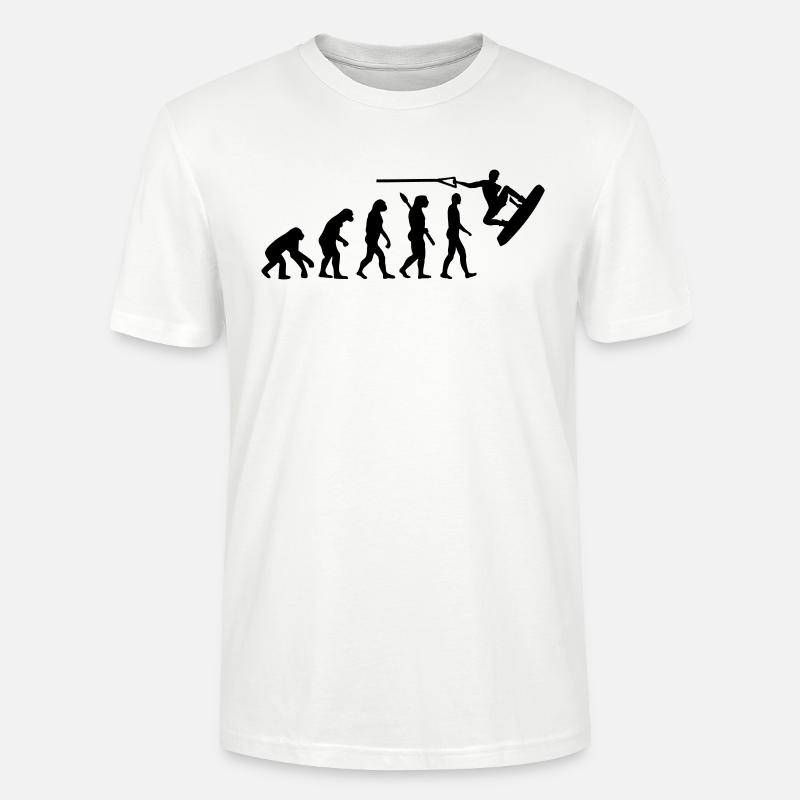 Evolution Wakeboard - Stanley/Stella CRAFTER Unisex Organic T-Shirt - white