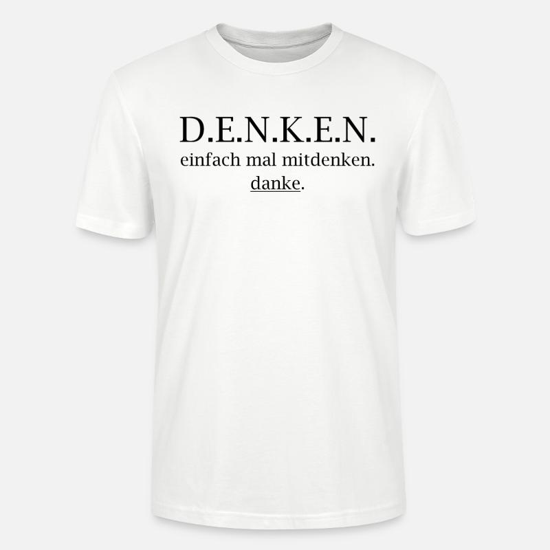 Réfléchis ! Réfléchis juste au mouvement. Merci. - T-shirt bio CRAFTER Stanley Stella Unisexe - blanc