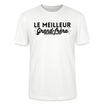 le meilleur grand frère.t shirt grand-frère - T-shirt bio CRAFTER Stanley Stella Unisexe - blanc - Devant - Alina (178cm) & Michal (187cm)