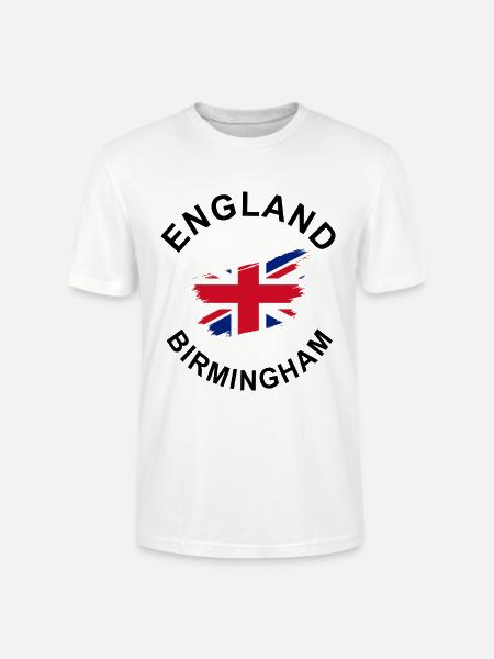 England Birmingham - Stanley/Stella CRAFTER Unisex Organic T-Shirt - white