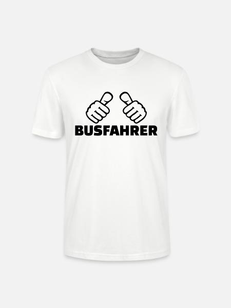 Busfahrer - Stanley/Stella Unisex Bio-T-Shirt CRAFTER - Weiß