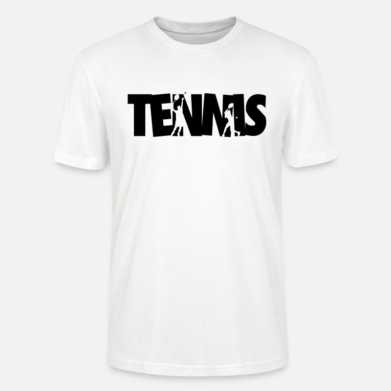 Funny Cool Tennis Player - Stanley/Stella Unisex Bio-T-Shirt CRAFTER - Weiß