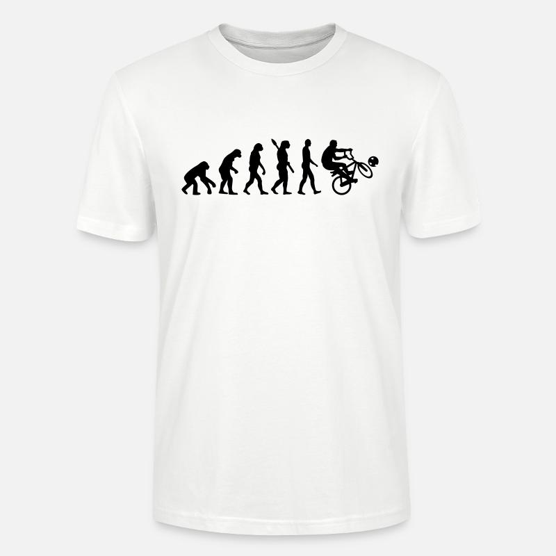 Evolution Cycle ball - Stanley/Stella CRAFTER Unisex Organic T-Shirt - white