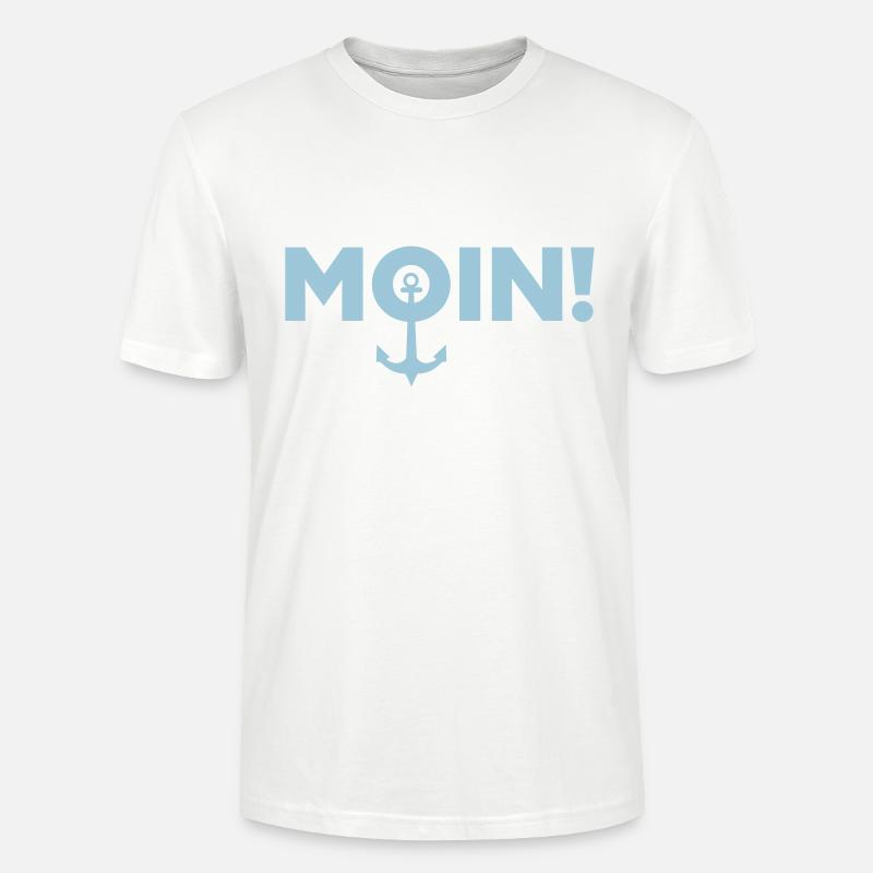Moin mit Anker - Stanley/Stella Unisex Bio-T-Shirt CRAFTER - Weiß