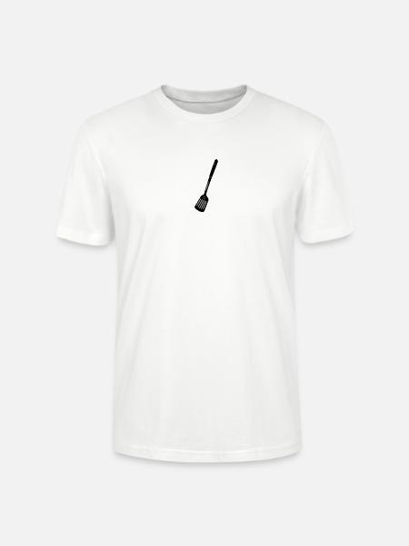 Küchenutensilien Fritteuse oder Backlöffel - Stanley/Stella Unisex Bio-T-Shirt CRAFTER - Weiß