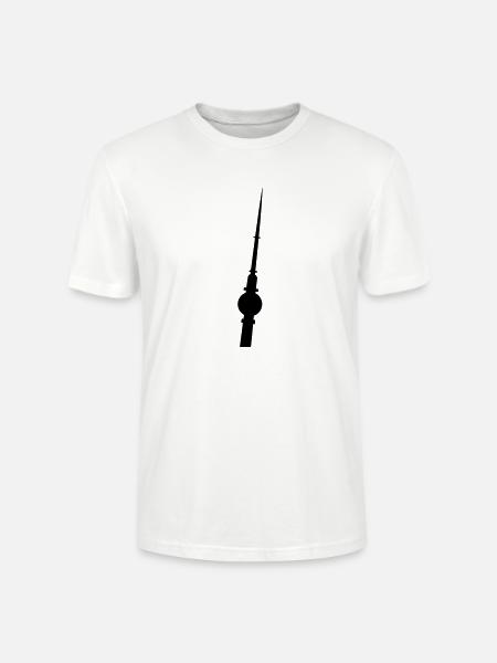 Fernsehturm schief - Stanley/Stella Unisex Bio-T-Shirt CRAFTER - Weiß