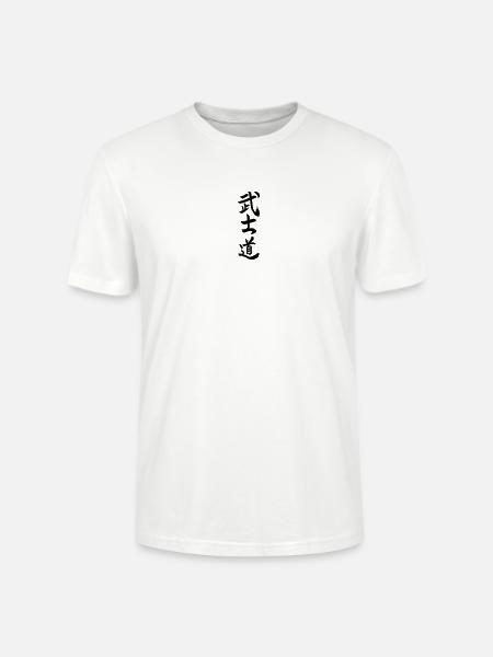 Bushido la strada o imparare dal guerriero kanji giapponese - Maglietta unisex ecologica CRAFTER di Stanley/Stella - bianco