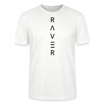 RAVER Vertical - T-shirt bio CRAFTER Stanley Stella Unisexe - blanc - Devant - Alina (178cm) & Michal (187cm)