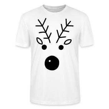 Christmas Elements Geschenk Weihnachten Weihnacht - Stanley/Stella Unisex Bio-T-Shirt CRAFTER - Weiß - Vorne - Alina (178cm) & Michal (187cm)