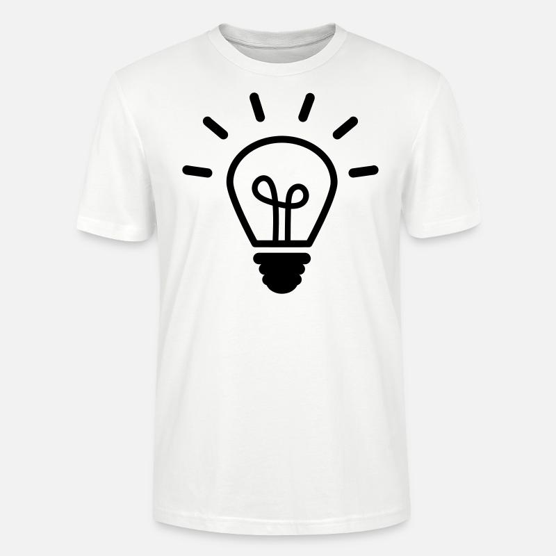 Glühbirne - Stanley/Stella Unisex Bio-T-Shirt CRAFTER - Weiß