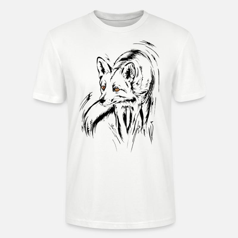 Fuchs, Rotfuchs - Stanley/Stella Unisex Bio-T-Shirt CRAFTER - Weiß