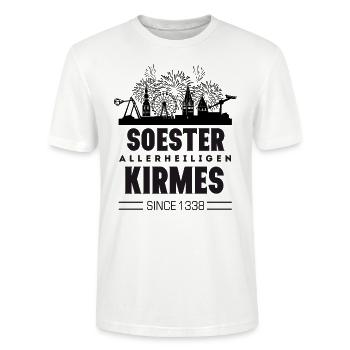 GHB Westfalen Soester Allerheiligenkirmes 81120171 - Stanley/Stella Unisex Bio-T-Shirt CRAFTER - Weiß - Vorne - Alina (178cm) & Michal (187cm)