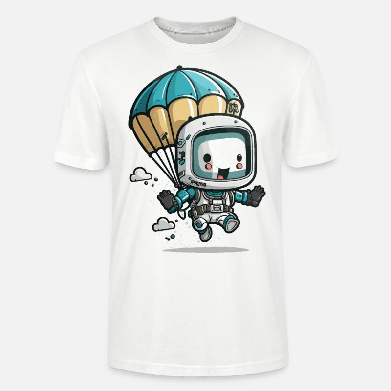 Skydivebot - Stanley/Stella CRAFTER Unisex Organic T-Shirt - white