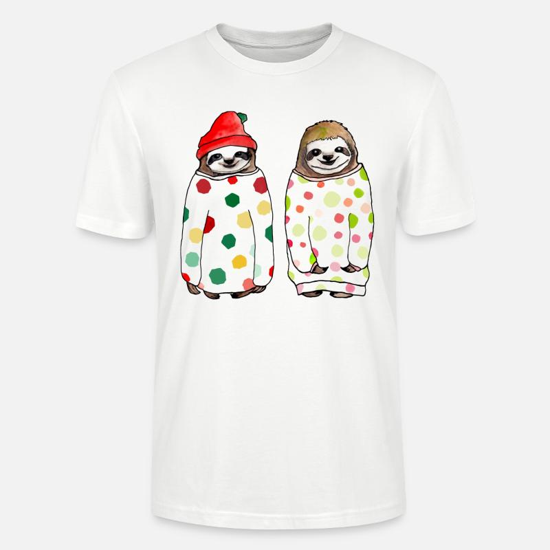 Kuschelige Faultiere - Stanley/Stella Unisex Bio-T-Shirt CRAFTER - Weiß