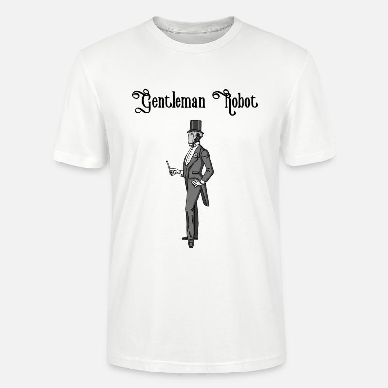 Edelroboter - Stanley/Stella Unisex Bio-T-Shirt CRAFTER - Weiß