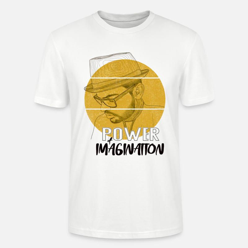 Power Imagination – Design de déclaration créative - T-shirt bio CRAFTER Stanley Stella Unisexe - blanc