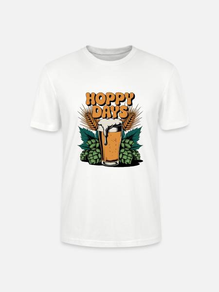 Hoppy Days - Stanley/Stella Unisex Bio-T-Shirt CRAFTER - Weiß