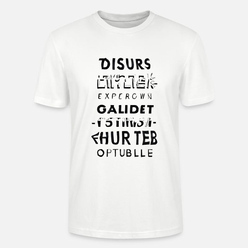 Glitchtext Kaskade - Stanley/Stella Unisex Bio-T-Shirt CRAFTER - Weiß
