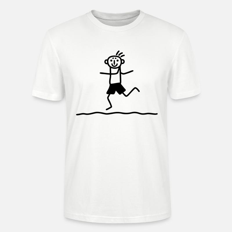 Entspanntes Laufen - Stanley/Stella Unisex Bio-T-Shirt CRAFTER - Weiß