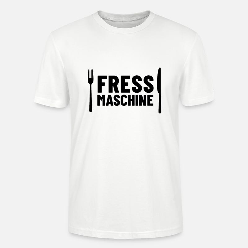 Fressmaschine - Stanley/Stella Unisex Bio-T-Shirt CRAFTER - Weiß
