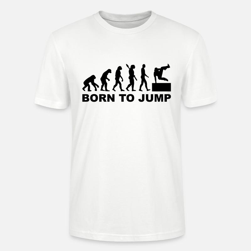 Evolution Parcouring - T-shirt bio CRAFTER Stanley Stella Unisexe - blanc