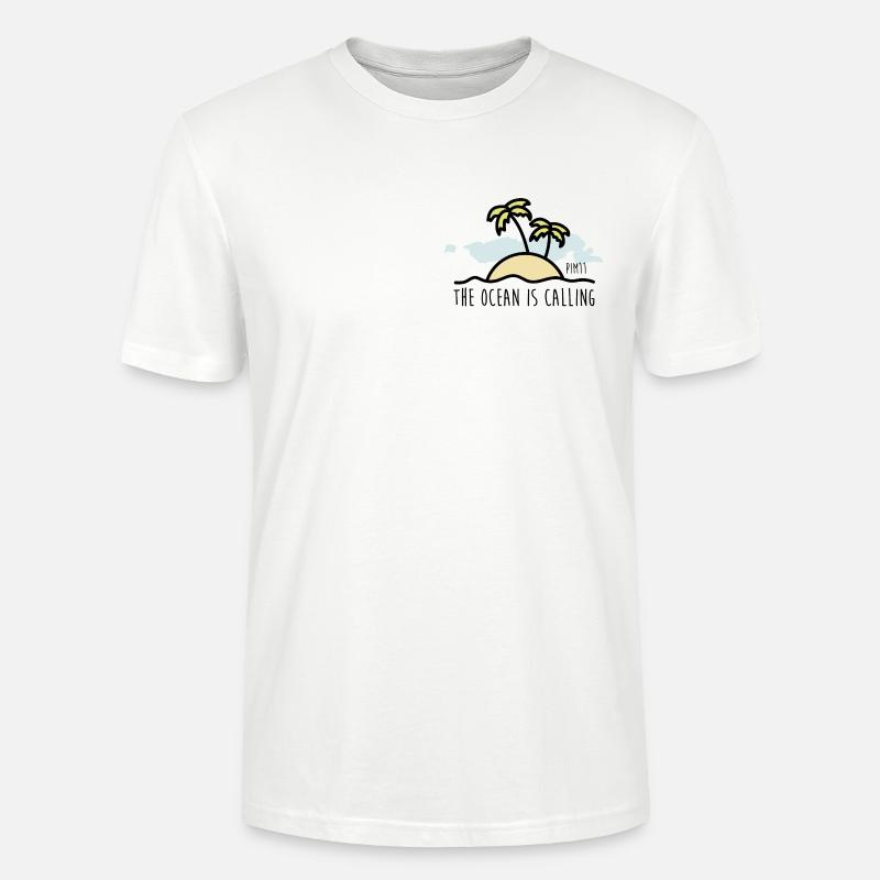 The ocean is calling - Stanley/Stella Unisex Bio-T-Shirt CRAFTER - Weiß