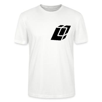 Lettre L du résumé - T-shirt bio CRAFTER Stanley Stella Unisexe - blanc - Devant - Alina (178cm) & Michal (187cm)