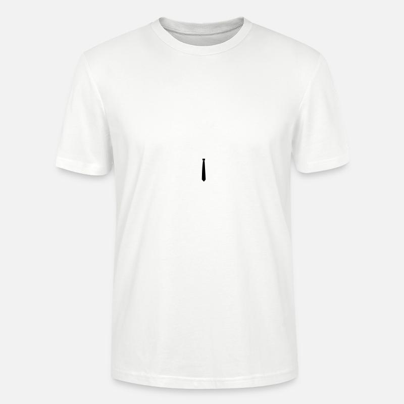 Cravate cravate cravate symbole - T-shirt bio CRAFTER Stanley Stella Unisexe - blanc