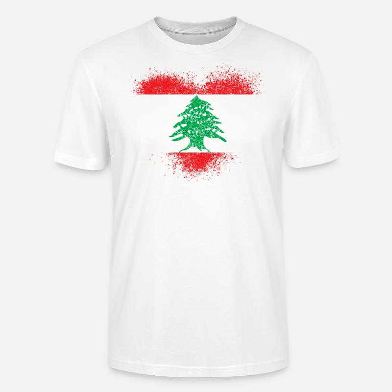 Libanon - Stanley/Stella Unisex Bio-T-Shirt CRAFTER - Weiß