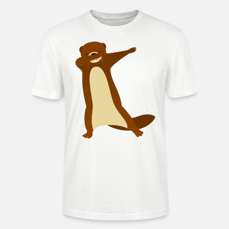 Otter Dab Dance - Cool Gift - Stanley/Stella Unisex Bio-T-Shirt CRAFTER - Weiß